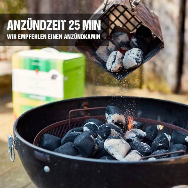 KOKOKO EGGS Grillbriketts Kokosbriketts bestes kurze Anzündzeit im Anzündkamin