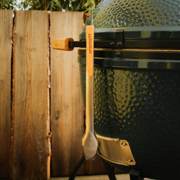 McBrikett Grillzange Edelstahl Bambus