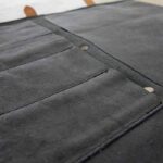 schwarze Messertasche aus Leder für 5 Messer von McBrikett