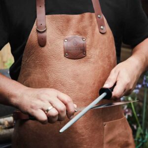 Grillschürze aus Echtleder