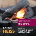 MARABU Holzkohle - extrem heiße Grillkohle für leckere Röstaromen
