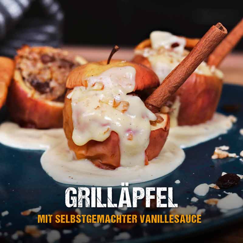 McBrikett_blog_gratapfel_grilläpfel_vanillesauce_grillrezept_titelbild