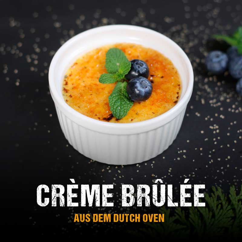 McBrikett Blog Creme Brulee Dutch Oven Rezept Titelbild