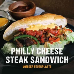 mcbrikett_blog_titelbild_grillrezepte_Philly_cheese_steak_sandwich_feuerplatte