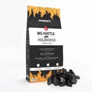 Grillkohle McBrikett Big Wattle Südafrike Holzkohle Feuer