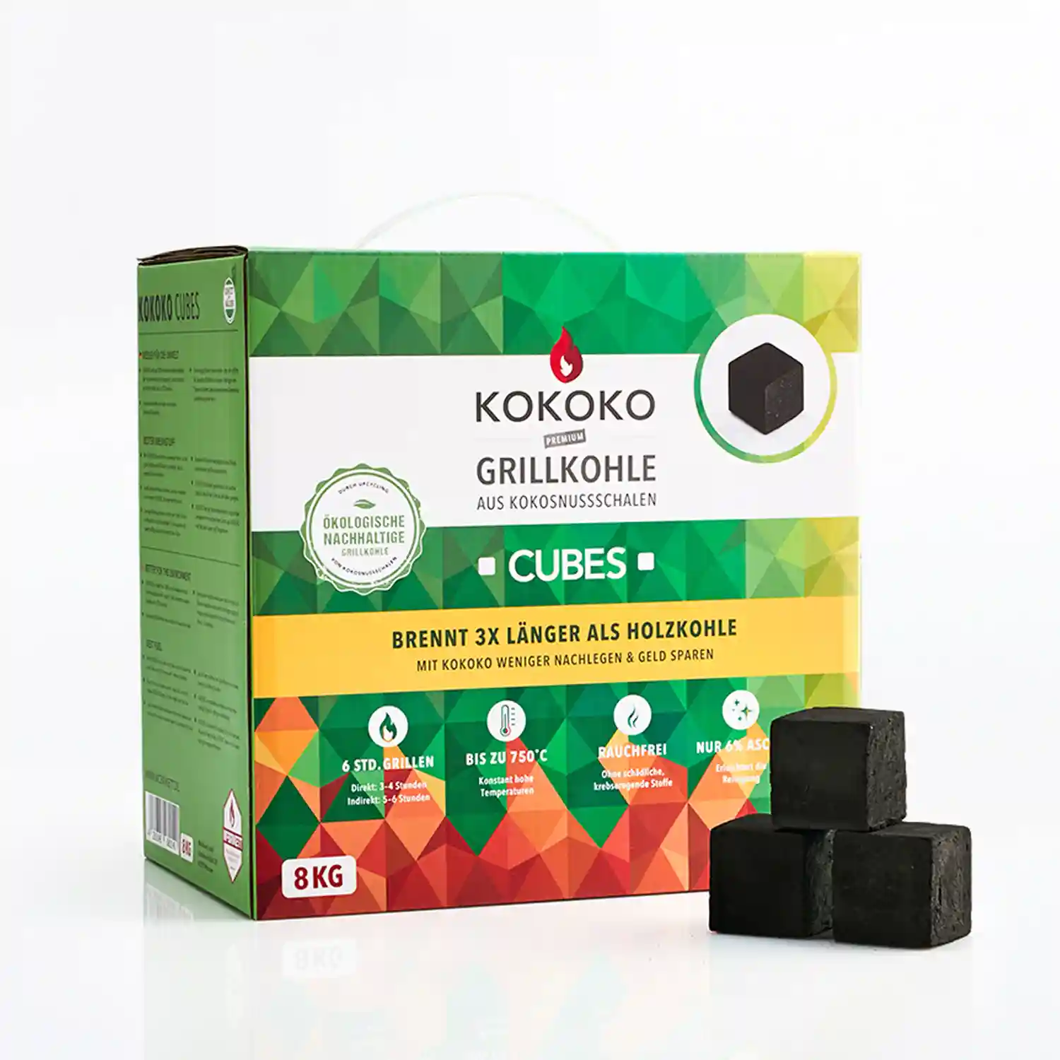 KOKOKO CUBES | Premium Kokosbriketts • McBrikett