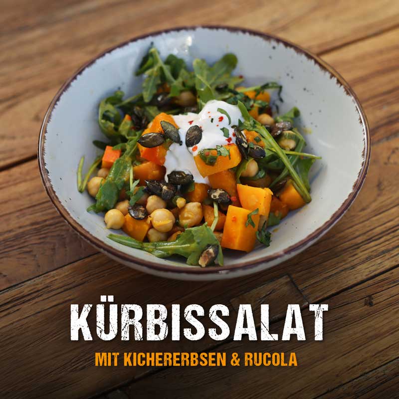 mcbrikett_blog_kürbissalat_kichererbsen_rucola_grillrezept_grillbeilage_titelbild-X