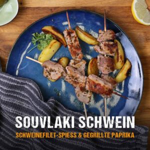 McBrikett Blog Souvlaki Schwein Grillrezept Titelbild