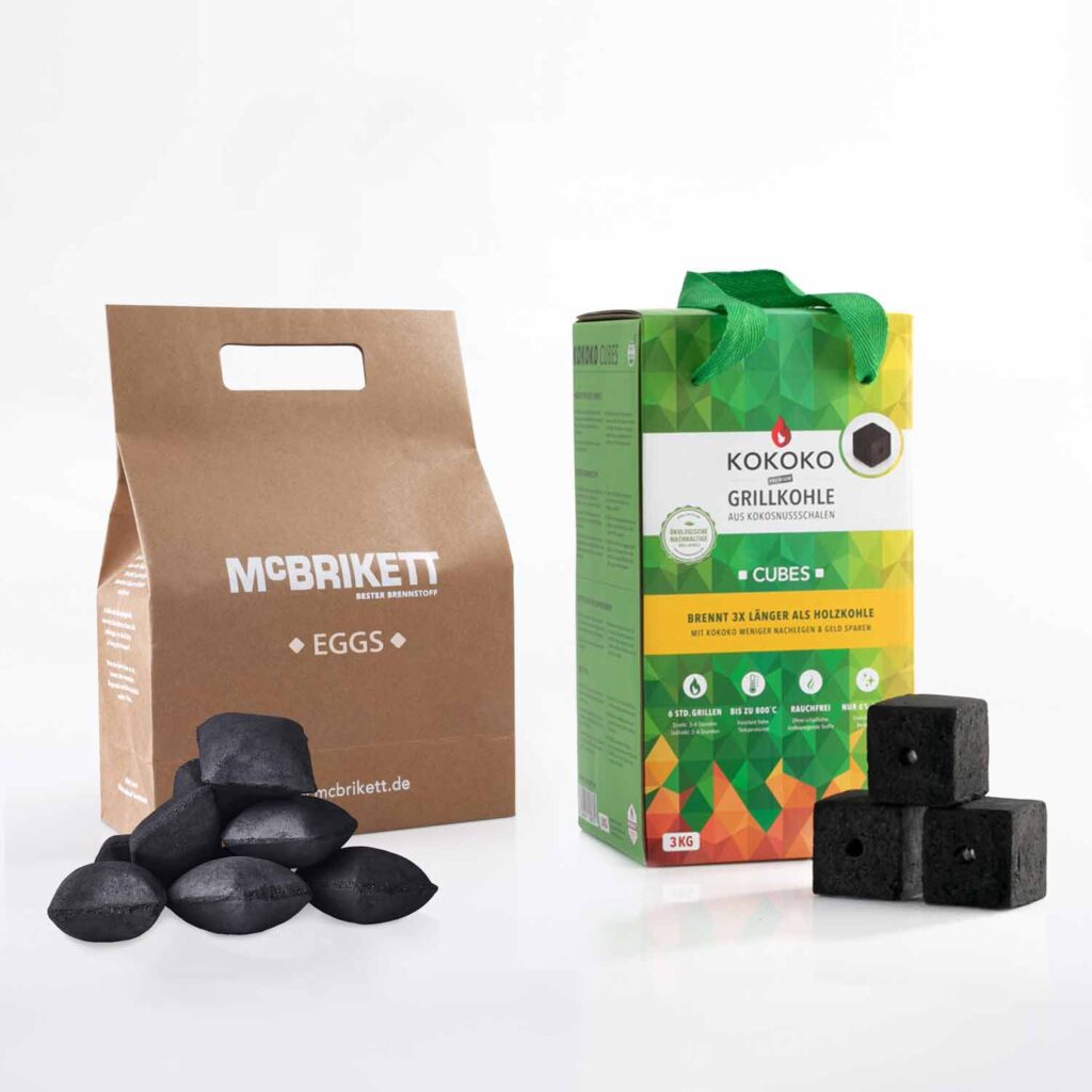 Dutch Oven Kohle Sparangebot: kleines Testpaket KOKOKO CUBES und EGGS